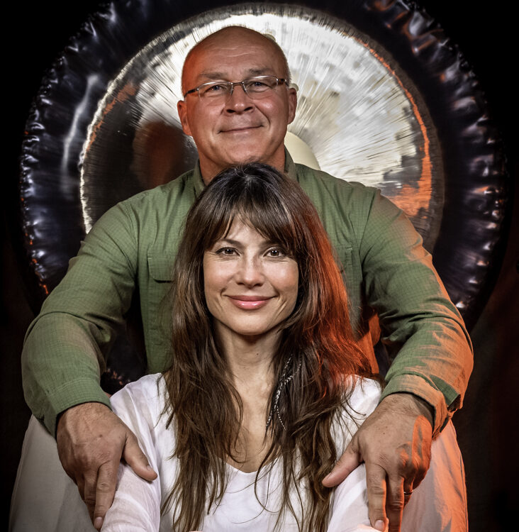 A Man and a Woman Posing for a Picture